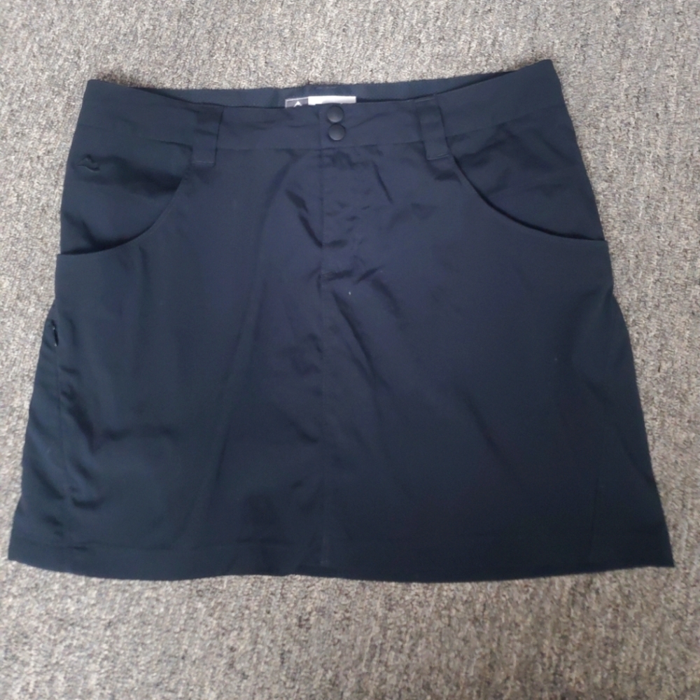 Black skirt with built-in shorts (skort)
